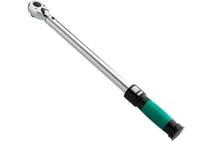 Klucz dynamometryczny 1/2 cala 20–200 Nm ENSURE serii WIESEMANN 1893 I Klucz dynamometryczny z podwójną skalą i prawoskrętnym dokręcaniem I Wykonany ze stali Q-30 chromowanej I W praktycznym etui I 81437