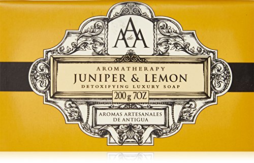 Aromas Artisanales De Antigua Aromatherapy Juniper and Lemon Soap 200g