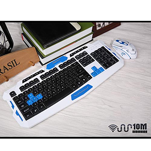 L&Y Gaming-Tastaturen Spiel Tastatur Wireless Maus Office Tastatur PVC Panel Tastatur Internet Tastatur 104KEY Tastatur Laptop Desktop PC