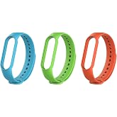 Kyver 3 adet Silikon Kordon, Mi Band 5 ve Mi Band 6 i&ccedil;in Uyumlu - Ayarlanabilir Rahat Bileklik 3'l&uuml; Paket