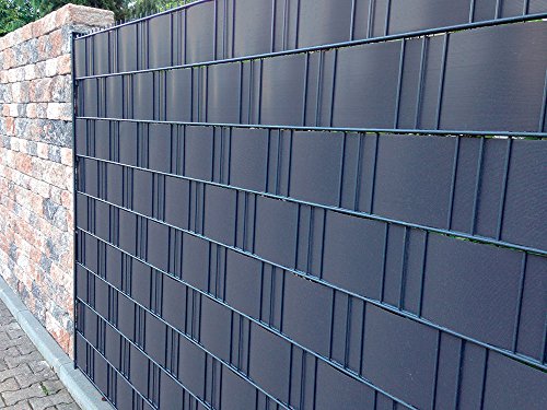 Zaunblende PVC Easy 0,19 x 2,55m anthrazit - RAL 7016
