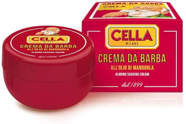 CELLA Crème de Rasage d'Amande 150 ml - Lot de 1