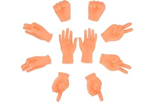 Willingood Mini juego de manos pequeñas, mini muñecas, para las manos de los dedos, trucos de magia, juguetes divertidos para fiestas de cumpleaños, fiestas de juegos, Halloween