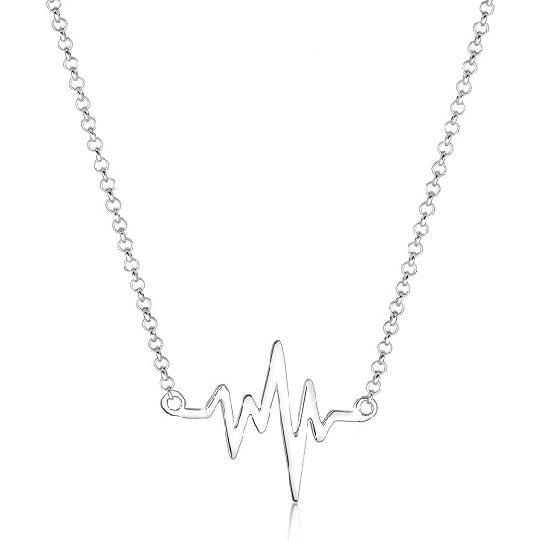 Collana in Acciaio Inossidabile Dorato con Pendente a Cuore