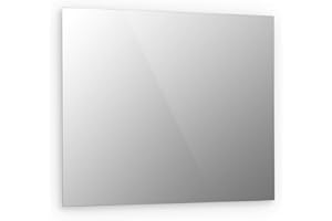 KLARSTEIN Marvel Mirror - Radiatore a Infrarossi, Stufa Elettrica, Pannello Elettrico, Superficie a Specchio, 60 x 70 cm, 360 Watt, a Parete, Spegnimento Automatico, Rettangolare, Argento