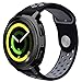Produktbild Samsung Galaxy Watch 42mm Armband/Gear Sport Watch Armband, VIGOSS für 20mm Weiche Silikon Sport Armband Ersatzband für Samsung Gear Sport Watch (Schwarz/Grau)