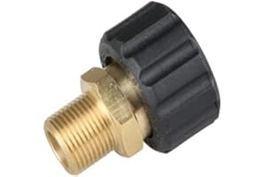 SagaSave 1 x adapter för högtryckstvättare, 6,35 mm hane till M22 invändig gänga, snabbkoppling, slanganslutningsdelar, 14 mm