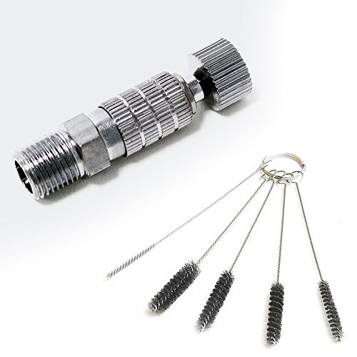 VEDA® Airbrushpistolen disconnector quick release coupling Schnellkupplung + 5 verschiedene bürsten clean brush …
