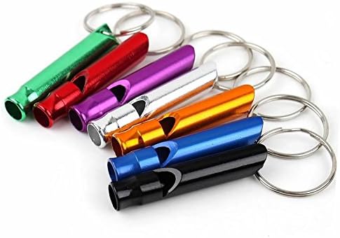 UUFEB Emergency Survival Whistle Keychain For Camping Hiking (pack of 10)