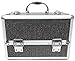 Large Black Sequins Professional Aluminium Beauty Cosmetic Box Make Up Case