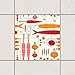 Produktbild Pattern Design GmbH Fliesen Aufkleber – Fisherman Friends Rot 10 cm x 10 cm, Set Größe: 4 Stück