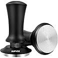 Supvox® 51mm Coffee Tamper Premium Coffee Accessories with Calibrated Spring Loaded, Flat Stainless Steel Base Tamper for Esp