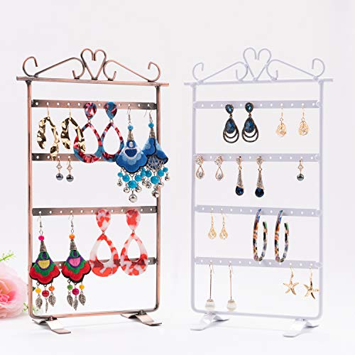 Preisvergleich Produktbild SOGREAT Schmuckständer 2er Schmuckbaum Schmuck Halter Kettenhalter zur Aufbewahrung von Ketten, Ohrringen, Ringen, Uhren, Armbändern