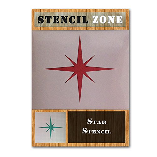 Star Shape Mylar Airbrush Painting Wall Art Stencil Four (A6 Size Stencil - XXSmall)