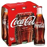 coca cola 2 litros precio argentina Coca-Cola clásica Coca-Cola Botella de cristal Regular, Refresco con gas de cola, 6 x 200 ml