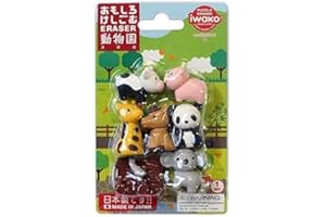 IWAKO Zestaw gumek do Ĺcierania - Zoo