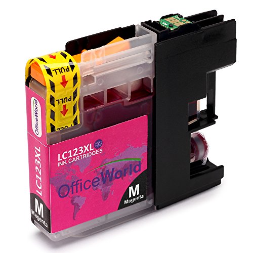 OfficeWorld Kompatible Patronen Ersatz für LC123 Farbtintenpatronen Hohe Kapazität Kompatibel für DCP-J132W DCP-J152W DCP-J552DW MFC-J650DW DCP-J752DW DCP-J4110DW MFC-J870DW MFC-J4410DW MFC-J4510DW MFC-J4610DW MFC-J4710DW MFC-J470DW (2 Cyan, 2 Magenta, 2 Gelb) - 3
