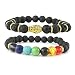 Produktbild ecom delivery®  Buddha Armband und Chakra Armband | Buddhistisches Lava Lavastein Armband | Zen-Buddhismus Armband