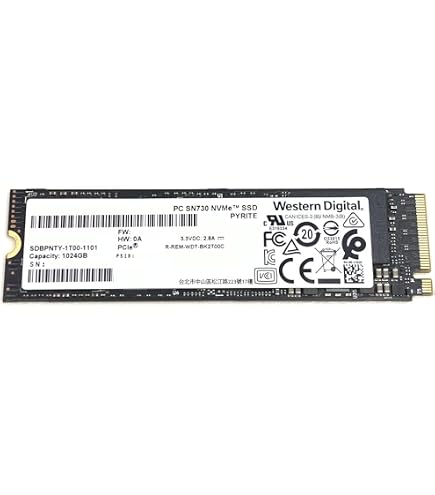 SSD Western Digital PC SN730 512GB M.2 2280 PCIe NVMe Gen3 x4 L85360-001 Usado e