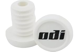 OLD DUTCH INTERNATIONAL ODI Bar End Plug de rechange bouchon Guidon 1 Paire (2) + Fan tic26 Stickers (Blanc)