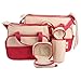 Elifestore bag in bag - 5pcs Baby bag Baby Nappy Changing Bag Set Diaper Bag Brand new Red