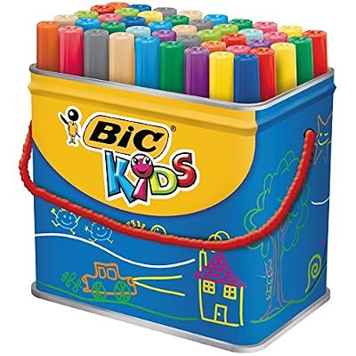 BIC Kids Visacolor XL Feutres de Coloriage - Pot de 48