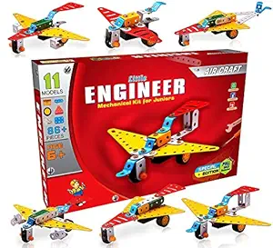 Class Fun- Engineer Mechanical Kit - Aircraft-Set - Educational Toy Building Blocks Construction Set for Junior Educational Toys(Age 5 to 12)