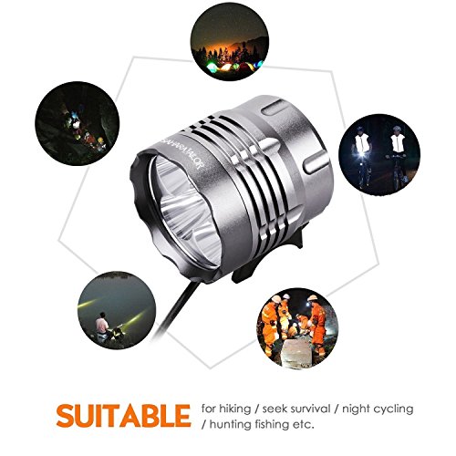 Sahara Sailor 5600 Lumen Bike Light Fahrradlampe Fahrradbeleuchtung Frontlichter Mit Wiederaufladbare 4400 mAh Batterie - 5