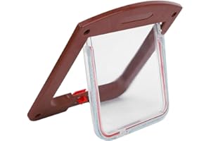 Hffheer 4-Wege-Magnetverschluss, Katzentür, Klapptür für Hunde und Haustiere, Tür für Haustiere mit Tunnel, 4-Wege-Schloss für Katzen und kleine Hunde