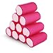 10 Pink Soft Velcro Hair Rollers Perfect For Sleeping In Curling Accessory