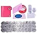 Biutee 2017 Nail Stamping Plates Set 30pcs Nail Plates 2stamper 2scraper 1storage bag 1Plate Holder Flower Animal Pattern Nail plate Template Image Plate Stencil Nails Tool