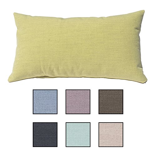 Großes Sofakissen, Dekokissen für Bett, Couch und Sessel. Auch als Louge, Pallettenkissen oder Kopfkissen. 7 Trend Farben für frische Akzente, Sabeatex® "Größe 40x70 cm Farbe (grün)