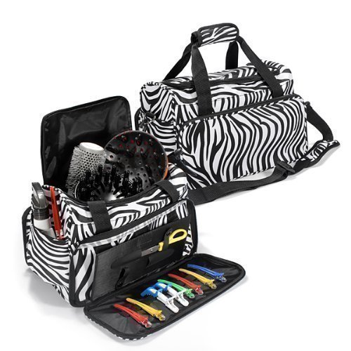 Professional Hair Tools Haito Hairdressing Salon Zebra Portable Tool Case Bag
