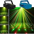 ZILLOQUIL Party Lights,Disco DJ Lights Rave Stage Lighting Projector Effect Sound Activated Flash Strobe Light for Parties Home Show Bar Club Birthday Pub Christmas Holiday (DJ Light)