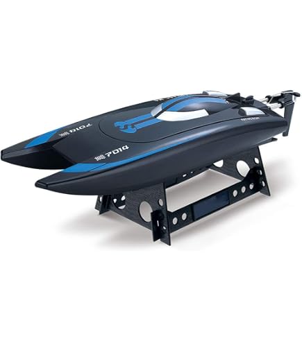 JAMARA 410139 Capter Speedboot 2,4 GHz - 20 Km/u Met 2 Aandrijfmotoren, Zwart/Groen