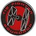 Produktbild STAR WARS Tie Fighter Patch Fleck Iron-On / Sew-On Disney Officially Licensed Movie & TV Artwork, 3" x 3" EmbroideRed rotBestickt Patch Fleck