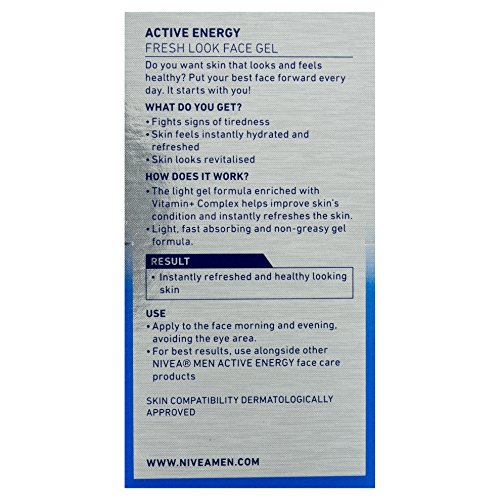 Nivea For Men Skin Energy Gesichtspflege Gel Q10, 1er Pack (1 x 50 ml) - 2