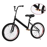 Draisiennes Velo sans pedale Vélo d'équilibre pour Adultes/Grands Enfants/Filles/garçons, vélo sans pédale Noir avec Roues de 18 Pouces et Guidon réglable