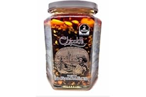 Chipoktli Salsa Macha - Chiliöl - Ölbasierte authentische mexikanische scharfe Soße mit 4 Chili-Sorten, Knoblauch, Erdnüssen & Sesamsamen – 250g Glas.