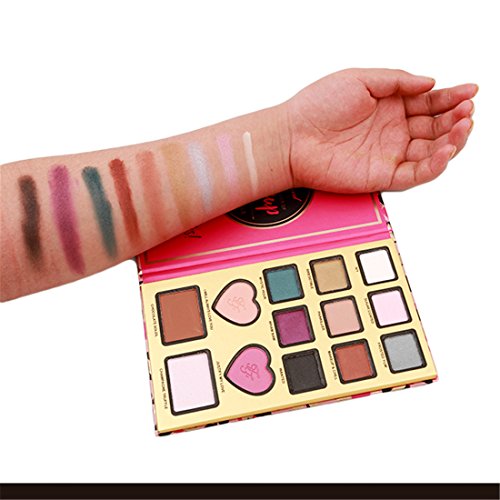 VWH 13 Farben Kreativ Eye Shadow Lidschatten Palette Professionelles Makeup Set - 5