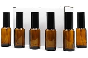 YIZHAO Ambar Bote Spray Pulverizador Cristal 30ml, Pulverizador Cristal Pequeño con Fina Niebla, para Aceite Esencial, Aromaterapia, Perfume,Limpieza, Viaje, Agua,Farmacia, Laboratorio – 18Pcs