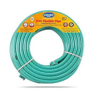 LINGARAJ 1 Inch PVC Flexible Hose Pipe Use for Garden Watering, Car/Bike Wash, Agricultural, Floor Clean, Pet Bath, Easy to Connect Gardening Water Pipes , 30 m Long Length Tube 100 feet Approx