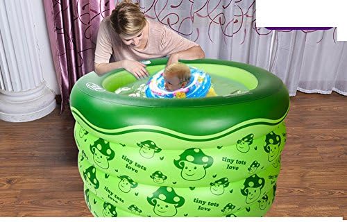 Holding baby swimming pool/Inflatable padded Queen baby swimming barrels/Young children round the bath barrel-D