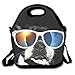 Produktbild Dog Pugs Glasses Total Solar Eclipse Lunch Box Bag Lunch Tote Lunch Holder With Adjustable Strap For Kids And Adults For School Picnic Office Travel Outdoor School 11x11x5.5 Inch