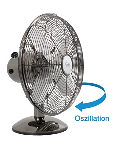 SUNTEC Tischventilator CoolBreeze 3.000 TVM gunmetal grey [30 cm Flügel-Ø, 3 Stufen, oszillierend, 35 Watt] - 2