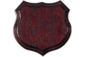 Hi Life Living Nature Scudo di Legno per Trofeo Cinghiale. Denti. Zanne. Caccia. 22x22cm 030501