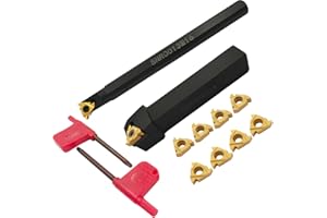 ASZLBYM 1/2" 5/8" Boring Bar SNR0013M16+SER1616H16 Lathe Internal Threading Inserts Turning Tool Holder with 5pcs 16ER AG60+5pcs 16IR AG60 Carbide Turning Inserts……