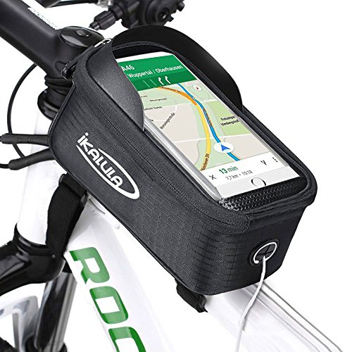 Preisvergleich Produktbild Fahrradtasche Rahmentaschen, ikalula Visier-Design Wasserdichte Schattenschutz BTR-Fahrradtasche Handyhalterung mit durchsichtigem PVC-Fenster für iPhone 6s Plus / 6 Plus / 7 Plus / Samsung Galaxy S7 / S7 edge andere bis zu 5,5 Zoll Smartphones