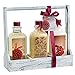 Freida Joe - Redcurrant! Distress White Wooden Three Sectional Caddy Perfumed Bath Gift Set
