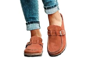 DaYee Lässige, bequeme Damen-Clogs aus Veloursleder